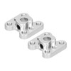 2Pcs Flange Shaft Coupling Aluminium Alloy 6mm D Hole Light