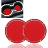 MACHSWON 2PCS PVC Car Coaster Bling Car Cup Coaster Non-Slip