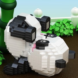 MAISHEKE Mini Panda Building Blocks-793pcs,Micro Building Blocks for Adults,Mini Panda Building Toy,Micro Blocks Set for Boys and Girls,Birthday Gifts for Adults and Kids (Handstand)