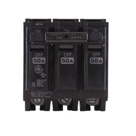 ABB Q-Line® THQL32050 Circuit Breaker • 50A/3-Pole Configuration • 120/240 VAC, 10 kAIC • Thermal Magnetic Trip • Quick-Make/Quick-Break Mechanism • Plug-in Mount
