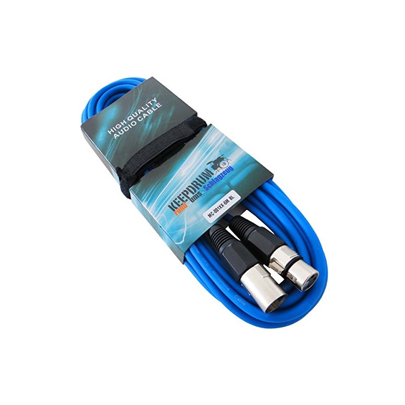 Keepdrum – 001XX BL 6 m Microphone Cable XLR Female