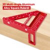 Premium Versatile Multi-Angle Carpenter Square Measuring Ruler for Woodworking, Engineering,