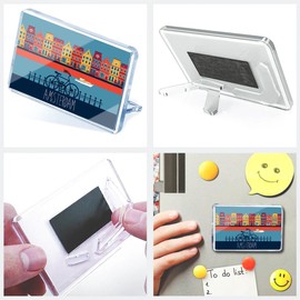 Classic Rectangle Magnet with Stand - Amsterdam Netherlands Holland Travel - Fridge Locker Office Whiteboard Toolbox #58780