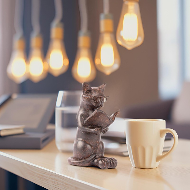 Young's Inc. Cat Figurine - Cute Cat Statue - Whimsical