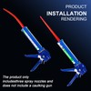 ANZHUO 2 PACK Caulking Nozzle Extension Tube，caulk tube adapters,caulking extension