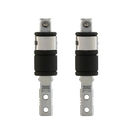 711L Flat End 1/4" Hex to Square Socket 2 in 1 Extension - Compatible With Leatherman Multitool Bit Adapter - 2 Way Bit Driver Extender - Pack of 2