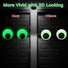 4 Pack Glow in The Dark Giant Googly Eyes, 6
