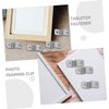 WOONEKY 50Pcs Z Photo Frame Fasteners Offset Canvas Clips for
