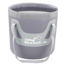 Qualore Camping Collapsible Bucket, 20L Handy Folding Water Container Portable Foldable Water Carrier Storage for Travelling Plumbing Car Wash