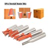 Sinoprotools 6Pcs Dovetail Router Bit Set 1/2 Inch Shank, Dovetail