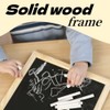A4 Wooden Frame Chalkboard Set - 3 Slate Boards for