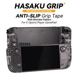 HASAKU GRIP Series Steam Deck Controller Grip Tape for Steam Deck, Anti-Slip Tape, Ultra Thin 0.5mm, Anti-Slip Grip, Superior Absorbency, Strengthen Grip, Black XX