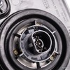 TRQ 2 Piece Headlight Assembly Set Halogen Black Bezel Driver