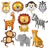 Jungle Safari Animal Balloons Set - 10 Pieces Animal Elephant