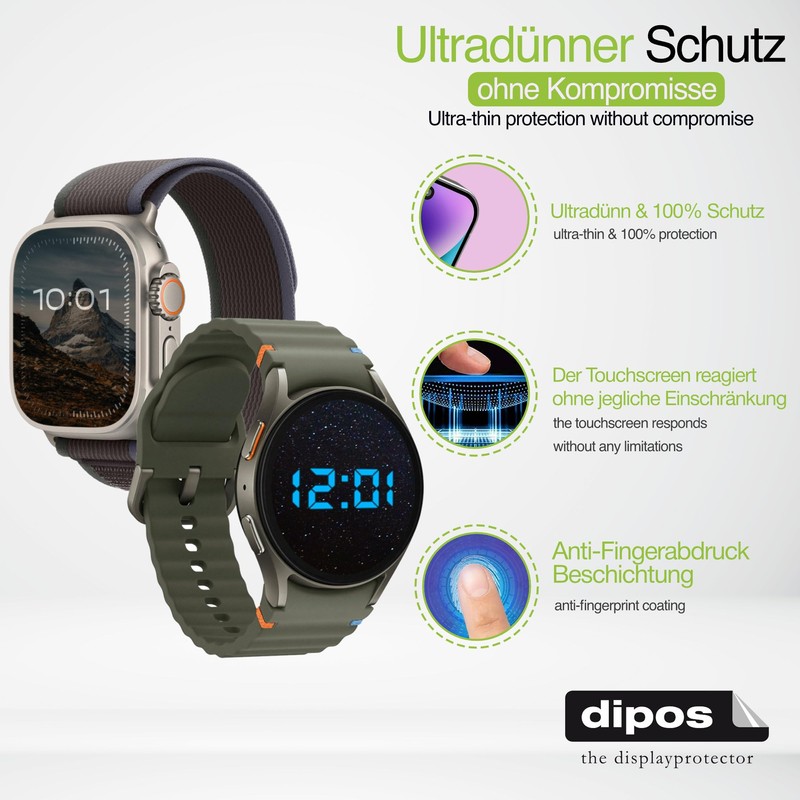 dipos I 6x Matte Screen Protectors for Swatch New Chrono