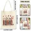 TOPJOWGA Fabric Bag, Cotton Bag, Printed Inspired Tote Bag, Women's