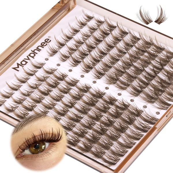 Brown Lash Clusters Wispy Eyelash Extensions Dark Brown Lash Extensions