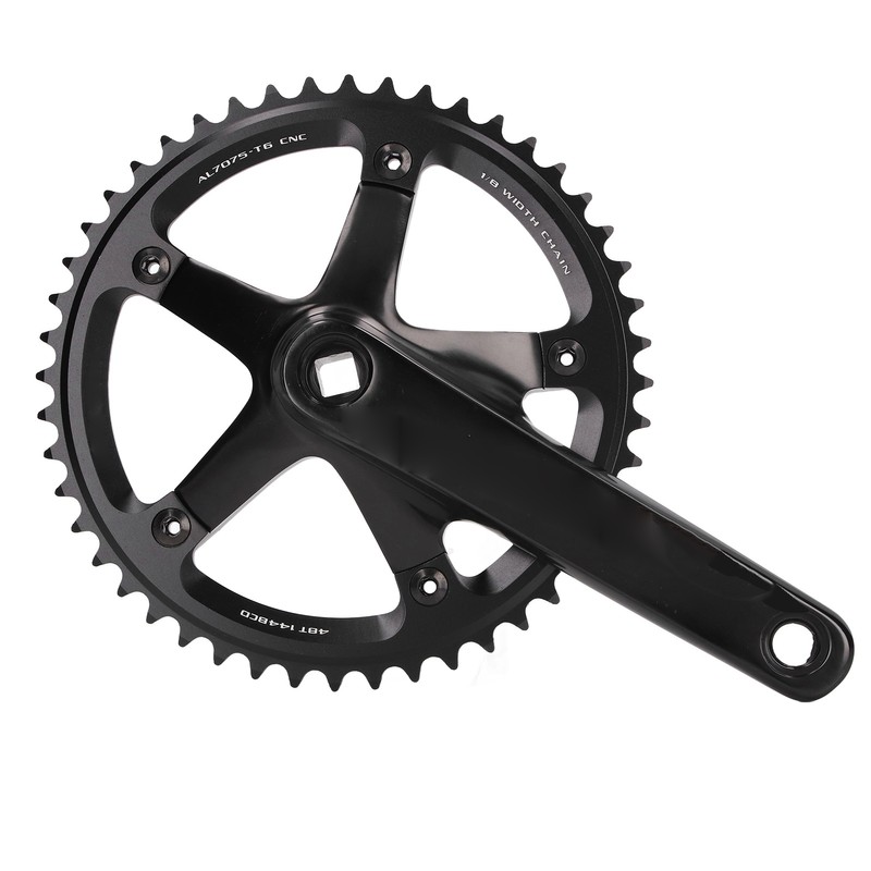 Aluminum Alloy 144 BCD 48T Single Speed Crankset Bike Crank