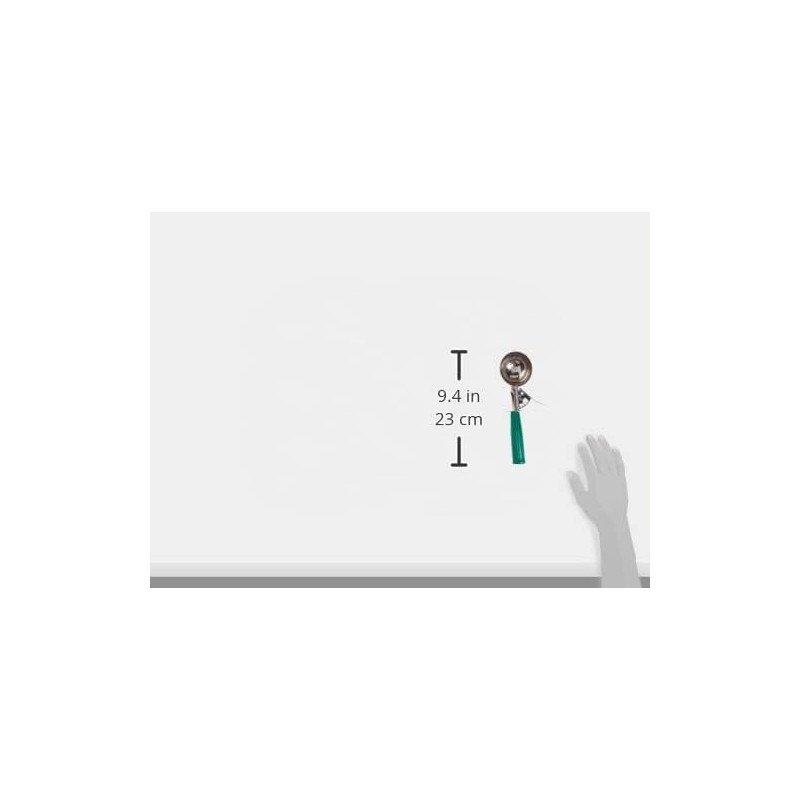 Winco ICD-12 - Cuchara para servir helados, Acero inoxidable y