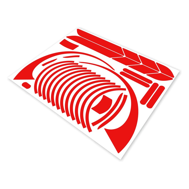 m2medien Sticker Set 25 Pieces on 34 x 22 cm