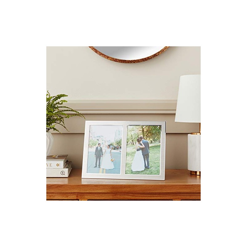 Lawrence Frames 2-Tone Double Opening Panel Picture Frame, 5 by