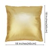 MUKA Custom PU Leather Throw Pillow Covers, Hand Stitched Leather