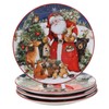 Certified International Magic Of Christmas Santa 16pc Dinnerware Set, Service
