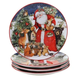 Certified International Magic Of Christmas Santa 16pc Dinnerware Set, Service for 4, Multicolored