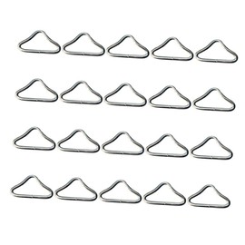 SUPVOX 22Pcs Replaceable Trampoline Rings Durable Metal Triangle Buckles V Shaped Triangle Accessories for Outdoor Activities Sturdy Structure for Enhanced Jumping Power