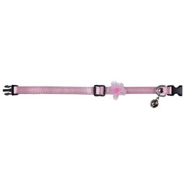 Trixie Cat collar, satin, with flower