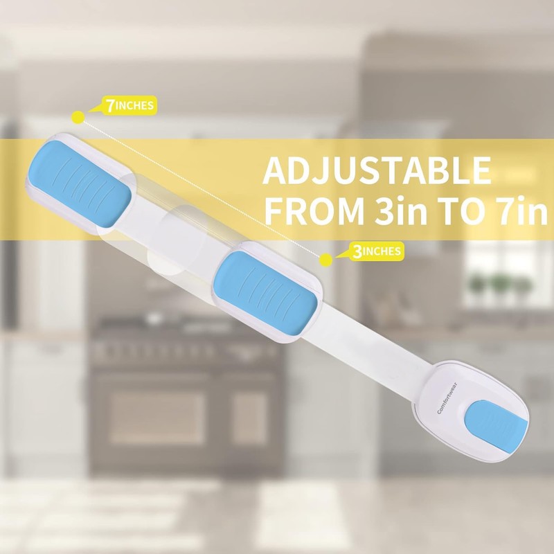Baby Safety Lock for Kitchen Cupboards (Pack of 2) -