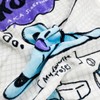 Marushin BT21 Face Towel, Color Sketch_KOYA 5785018900 Characters, 100% Cotton,