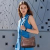 KITEVIUN Trendy Vegan Leather Crossbody Bag for Women with Adjustable