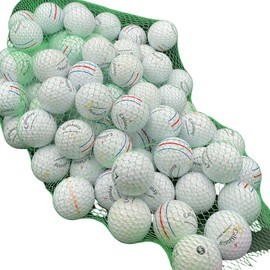 Golf Ball Planet Chrome Soft Triple Track Mix Used Golf Balls 3A/Good (100 Pack, White)