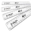 Transparent Metric Rulers 15cm - 150mm Shatterproof Plastic Clear Rulers