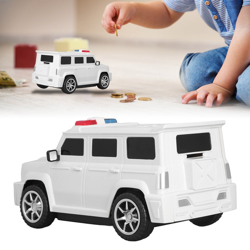Car Bank Automatic Fingerprint Password Money Rolling Cash Coin Car