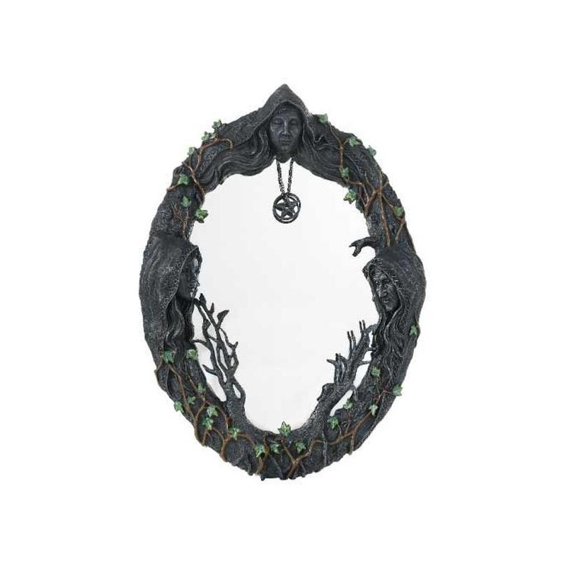17" Maiden, Mother, Crone wall mirror