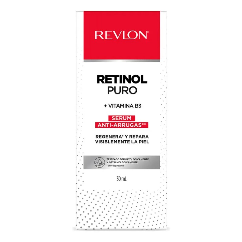 Serum Facial Retinol Puro Revlon +vitamina B3 +colageno 30ml