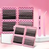 Gmagictobo Lash Clusters Wispy Lash Clusters Kit Volume Cluster Eyelash