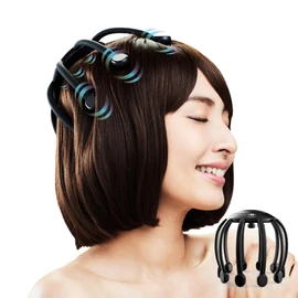 WAVEWAVE公式 ウェーブウェーブ wave007 (Head Relax Monster SP+) ヘッドスパ 電動頭皮ケア タコ足 頭皮エステ器5種モード 10段階の調整 充電式 ブルートゥース機能 敬老の日