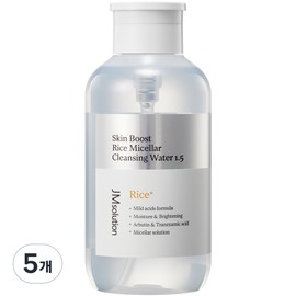 JM Solution Skin Boost Rice Micellar Cleansing Water 1.5, 500ml, 5 pcs / 제이엠솔루션 스킨 부스트 라이스 미셀라 클렌징 워터 1.5, 500ml, 5개