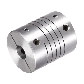 sourcing map Motor Shaft 5 mm to 8 mm Spiral Beam Coupler Coupling 25 mm Diameter 30 mm Length Pack of 2