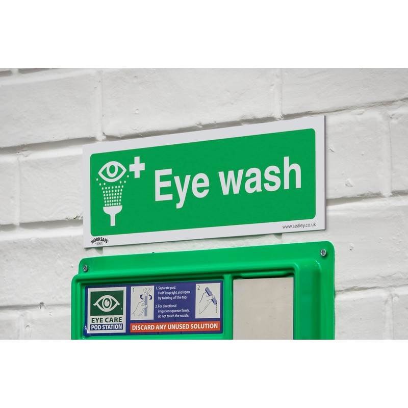 Safe Conditions Safety Sign - Eye Wash - Rigid Plastic