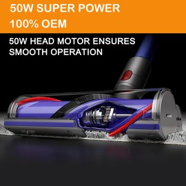 IZSOHHOME Quick-Release Vacuum Head,Compatible with Dys0n V7 V8 V10 V11 V15 Vacuums Animal Absolute Modelsfor Hardwood Floor Carpets Attachment SV10 SV11 SV12 SV14 Bristle Roller Brush Parts