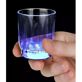 Lecute 10 Vasos Tequileros Luminosos Led Shot Caballito Bar Fiesta