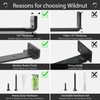 Hidden L Floating Shelf Brackets 10 Inch, 6 Pack Heavy