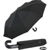 iX-brella Men's Pocket Umbrella Open-Close Automatic Round Hook Handle, Carbon