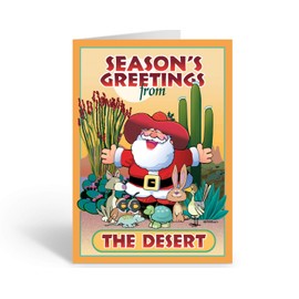 Stonehouse Collectoin | Western Christmas Card | 18 Cards & Envelopes | Desert Greetings