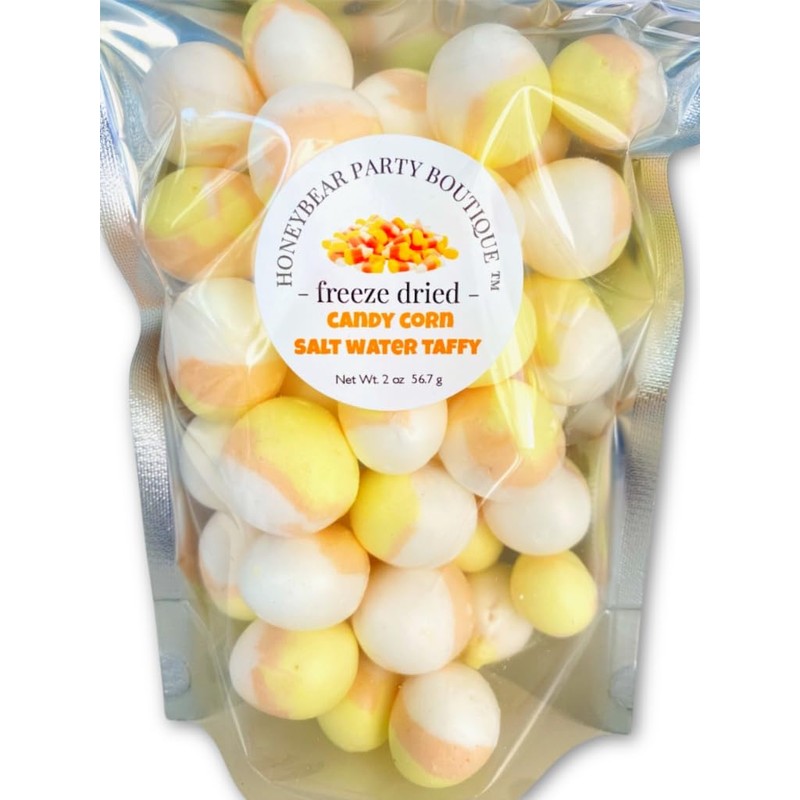 Freeze Dried CANDY CORN Salt Water Taffy - 2 oz