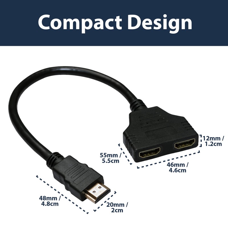 Pipestation HDMI Splitter 1 in 2 Out - HDMI Switch